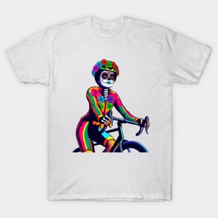 Colorful Catrina cycling T-Shirt